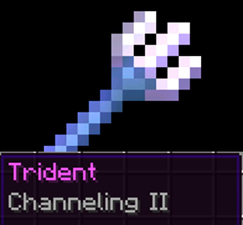 Trident with the Channeling enchantment